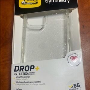 OtterBox Symmetry Series Silver Sprinkles/Clear Phone Case for iphone 12